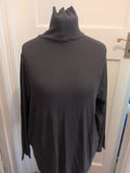 George 24 Long Sleeve Charcoal High Neck T-shirt