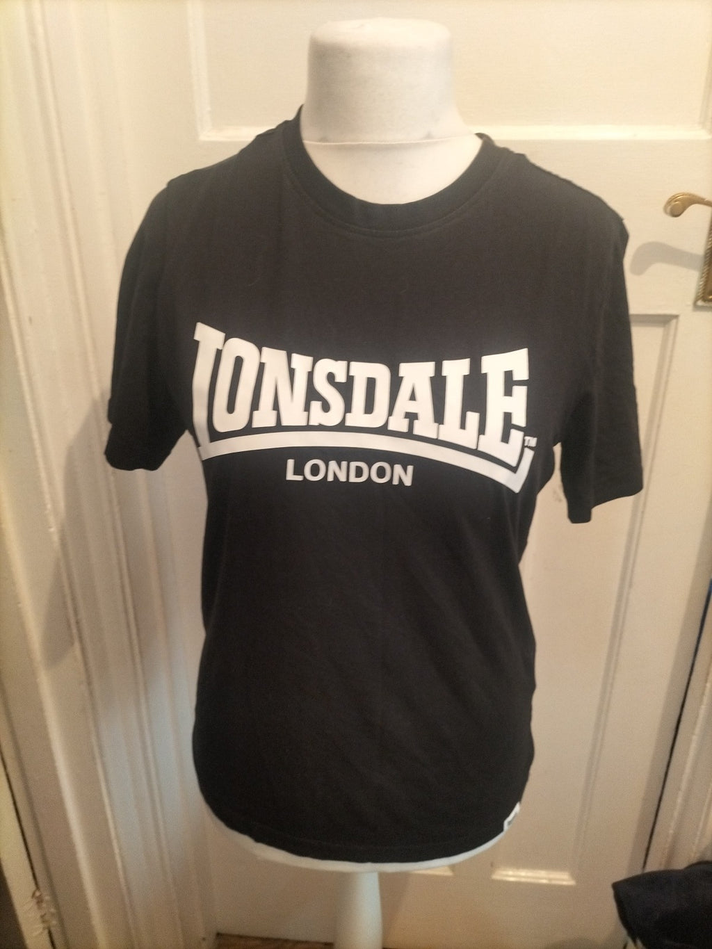 Lonsdale Small Black Print Short Sleeve T-shirt