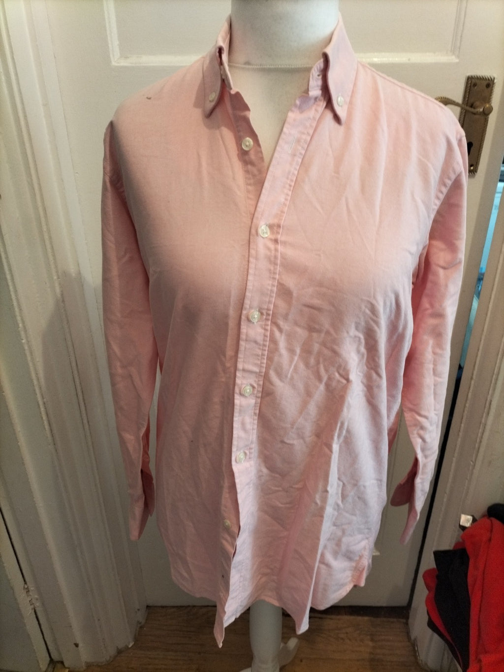 Mens Richard Haworth Size Small Pink Long Sleeved Shirt