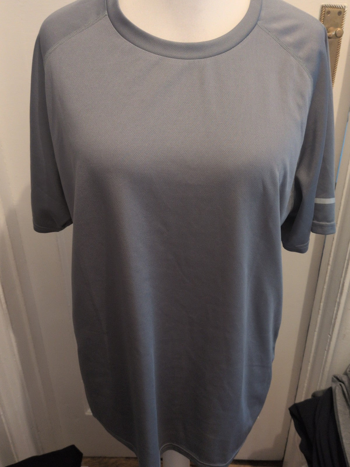 2XL Metallic Grey Short Sleeve T-shirt Breathable