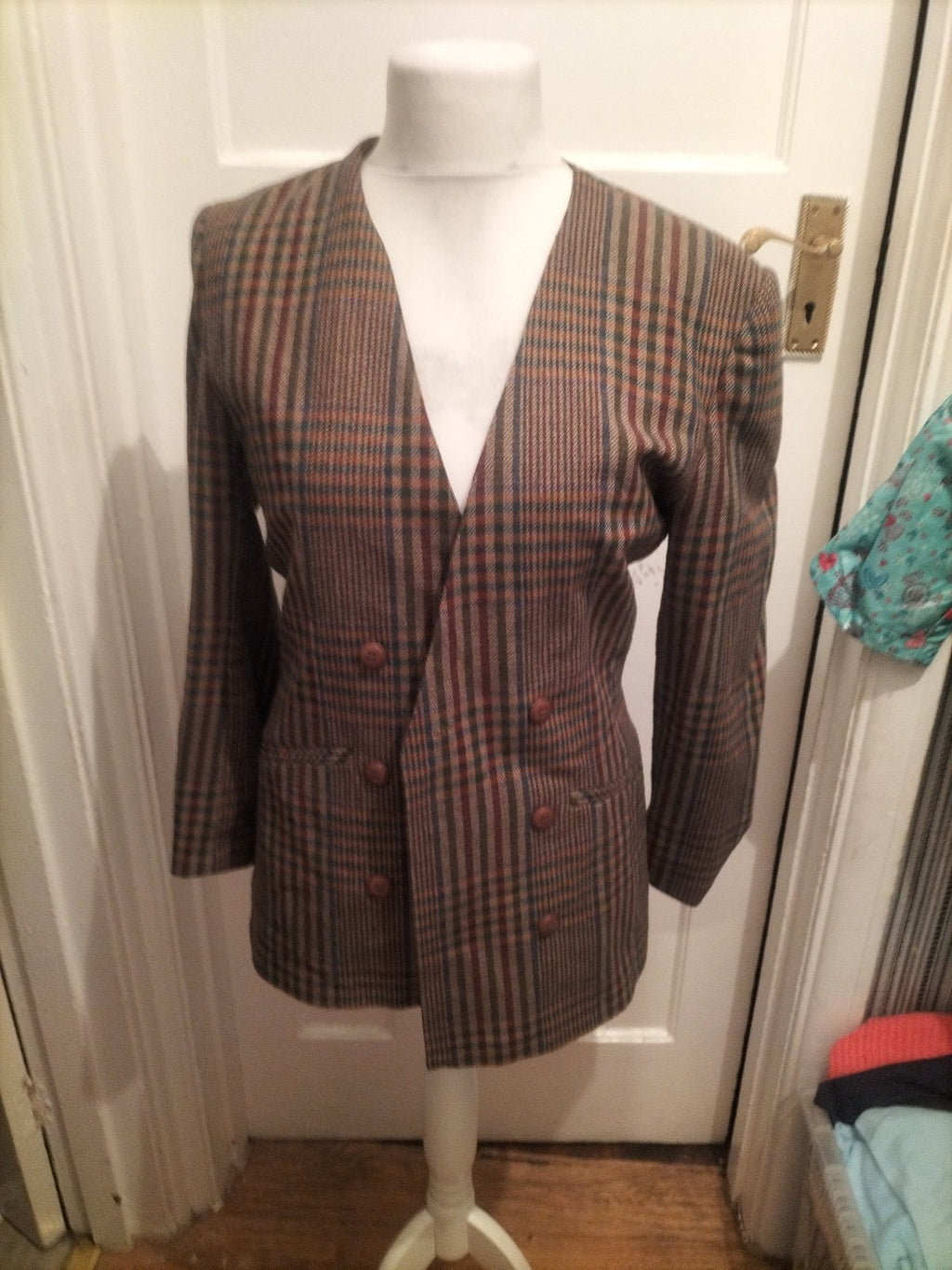 34" Multicoloured Check Blazer