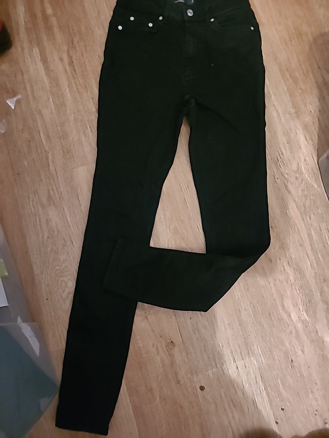 Ladies Asos Size 28x34 Black Slim Jeans