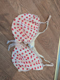 Ceriso 40DD Red Spotted Padded And Wired Bra