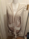 Bonmarche Large Brown And Beige Cardigan