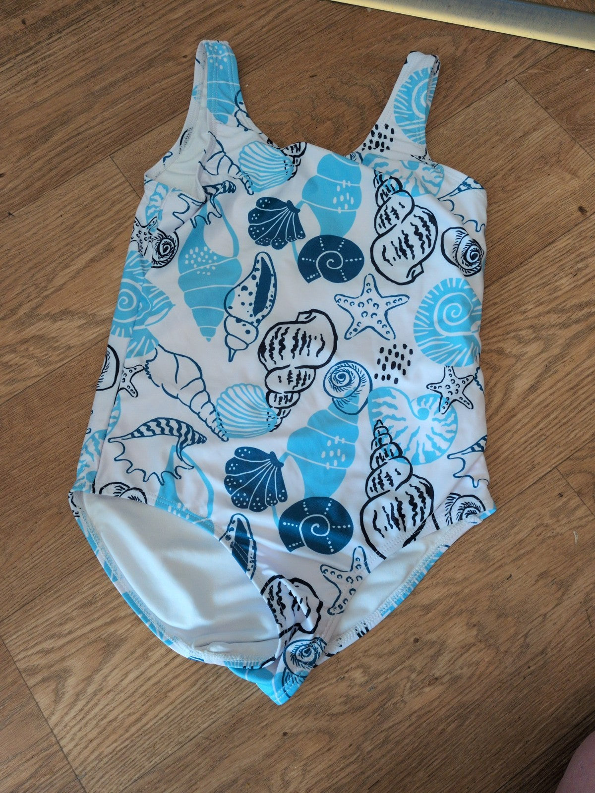 Tu 9 Years Blue White Sleeveless Swimming Costume