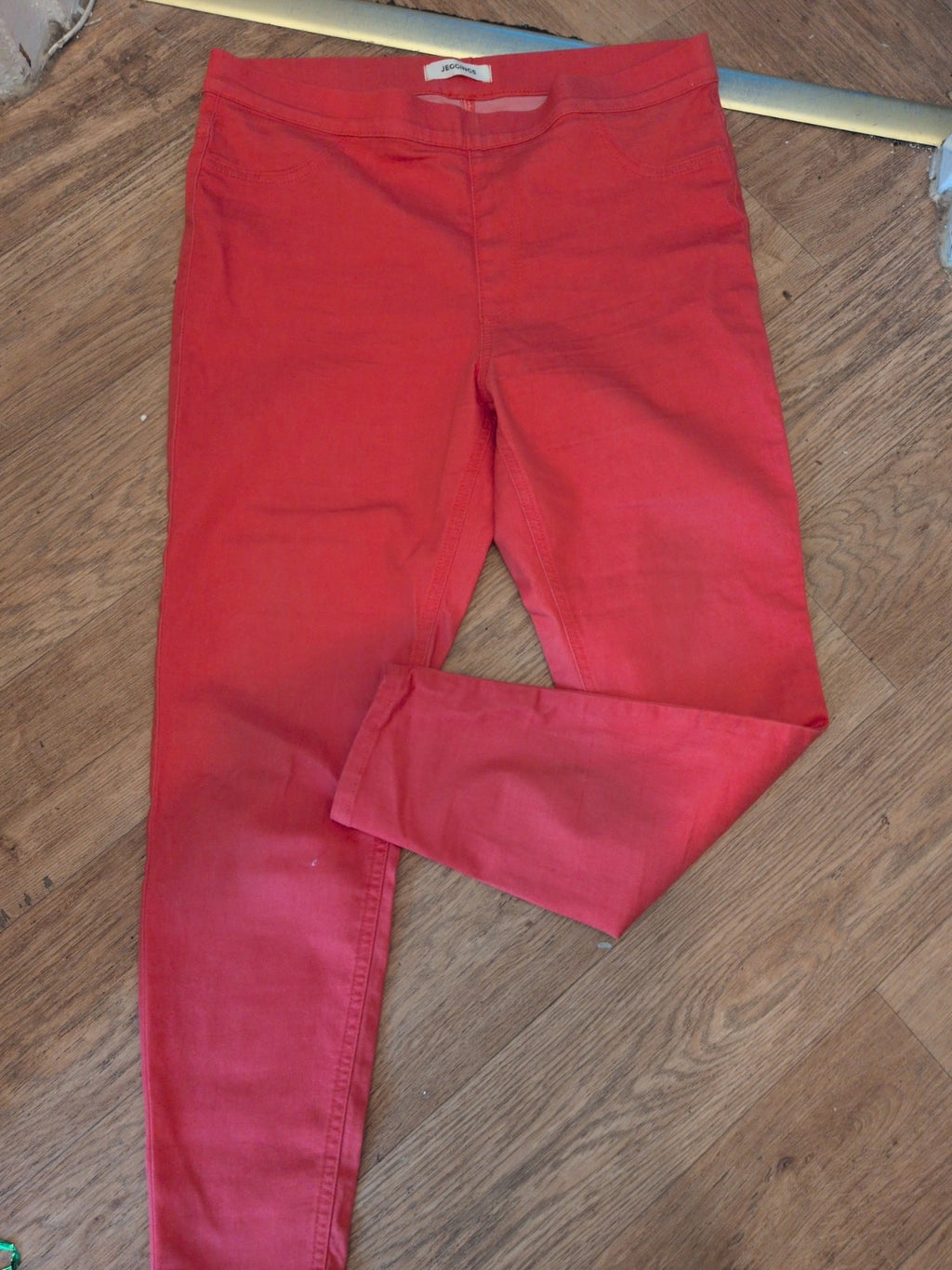 Ladies Marks And Spencer Size 16 Short Sunset Orange Jegging