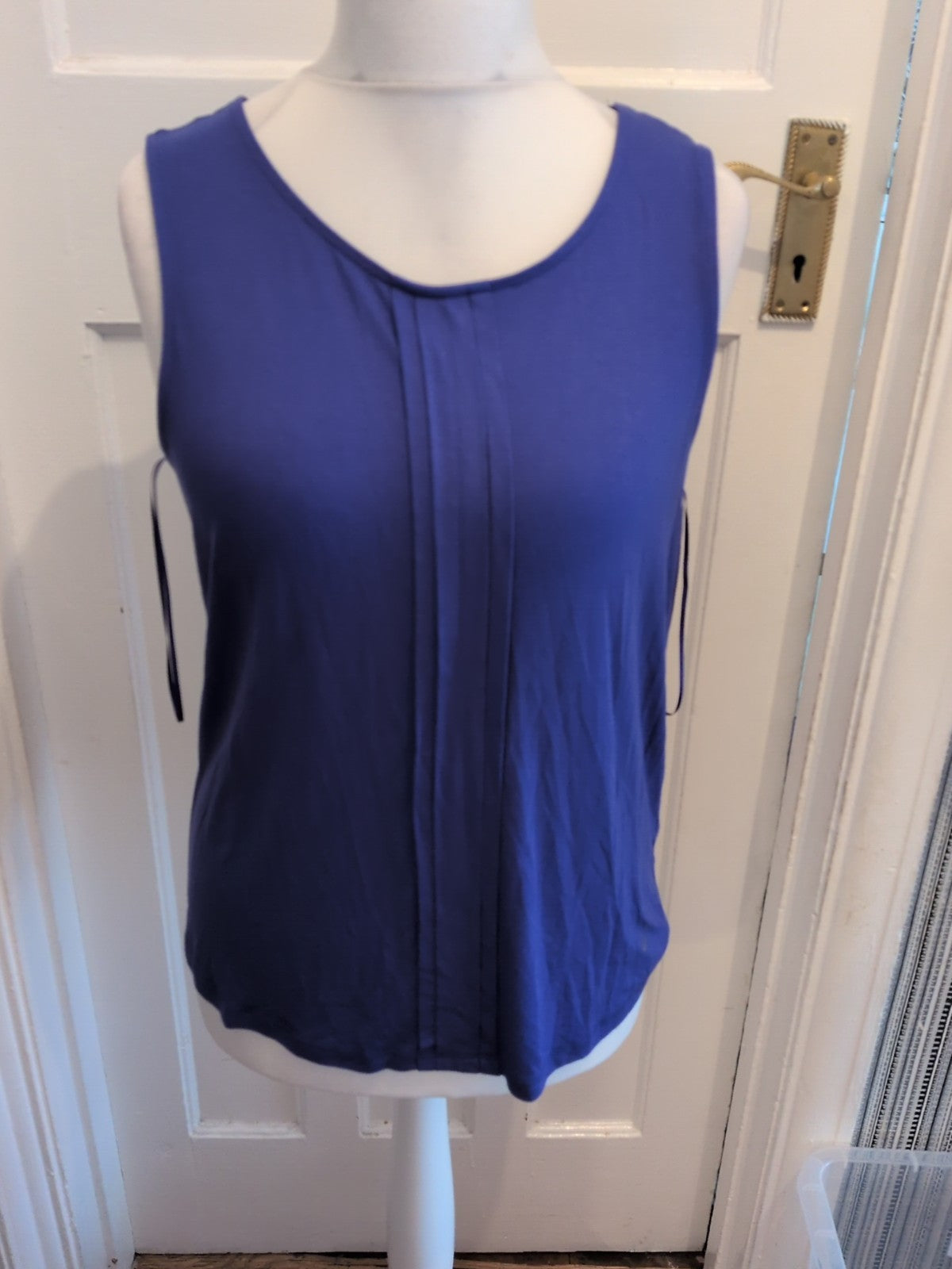 BHS 16 Bluey Purple Sleeveless Blouse