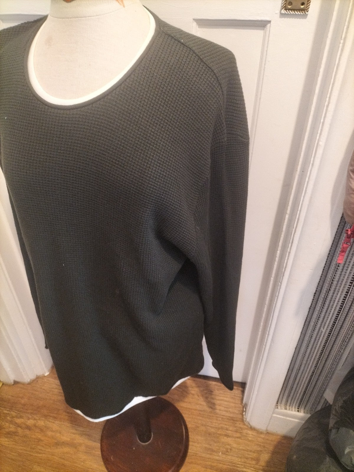 Mens Next Size 2XL Dark Green Long Sleeved Pullover Jumper