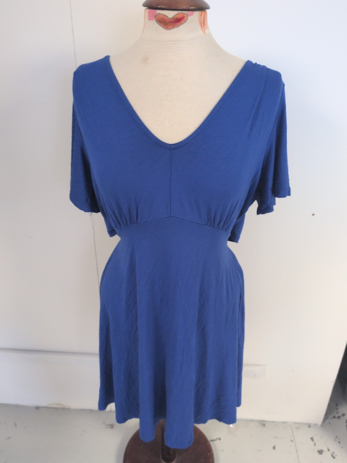 Very 14 Blue Short Sleeve Dress