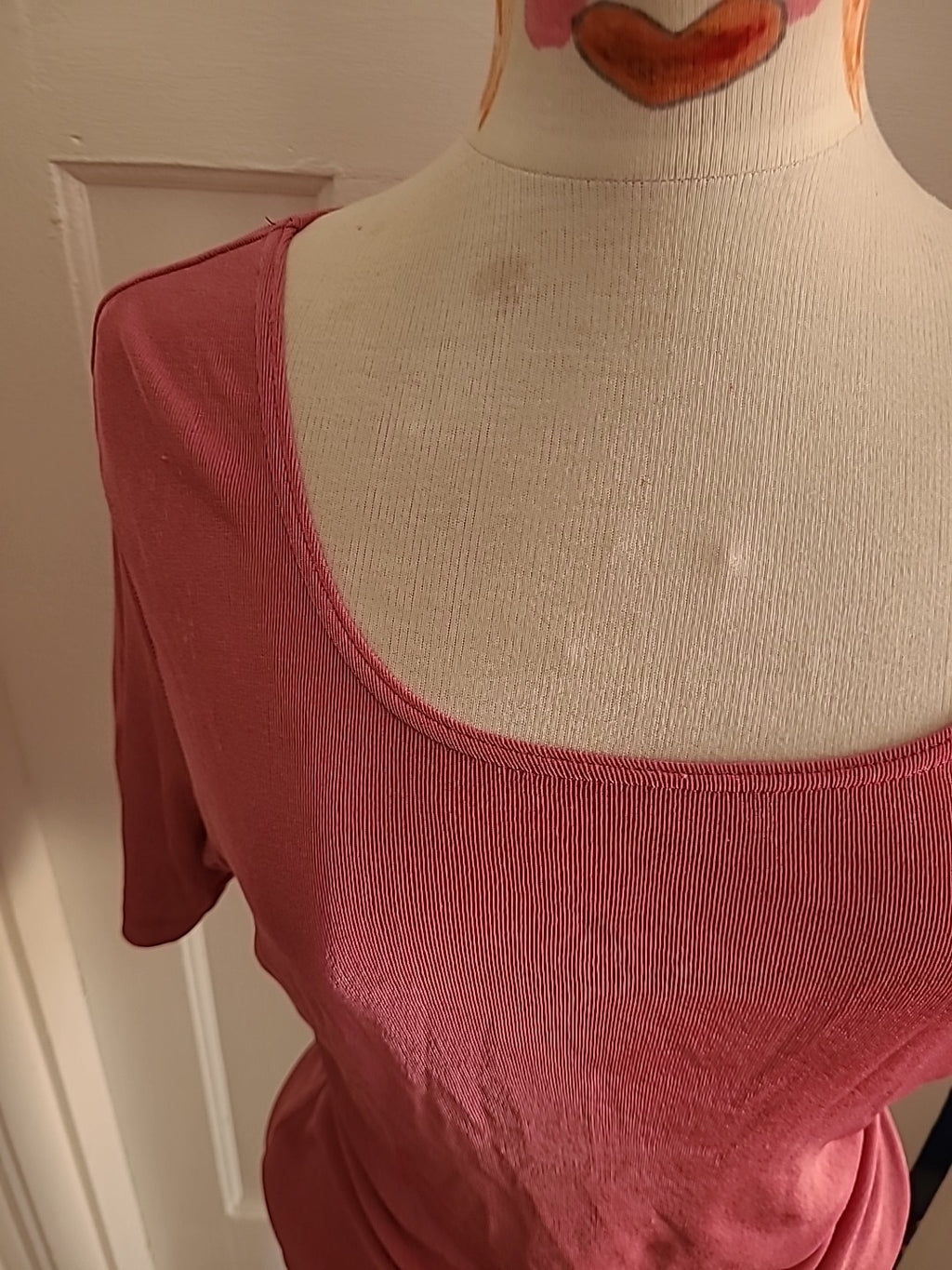 Ladies Bhs Size 12 Pink Short Sleeved Tshirt