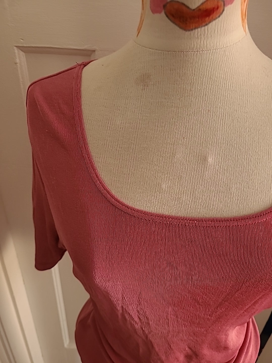 Ladies Bhs Size 12 Pink Short Sleeved Tshirt