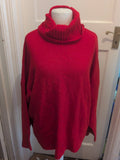 F&F XL High Neck Long Sleeve Red Pullover Jumper