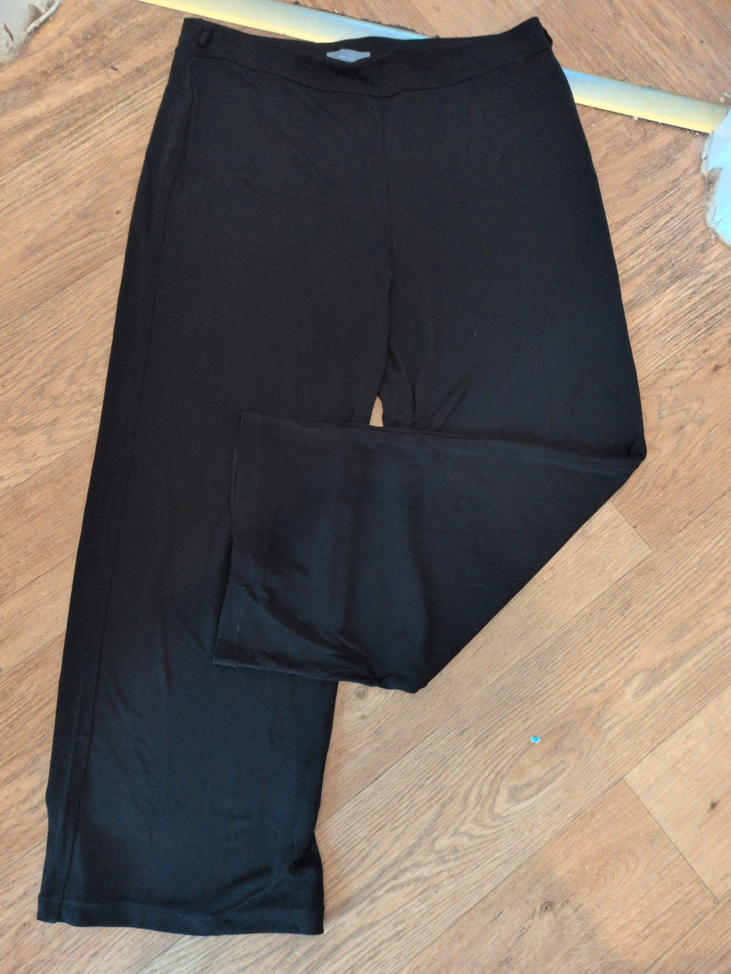 Per Una 14s Black Trousers Elasticated