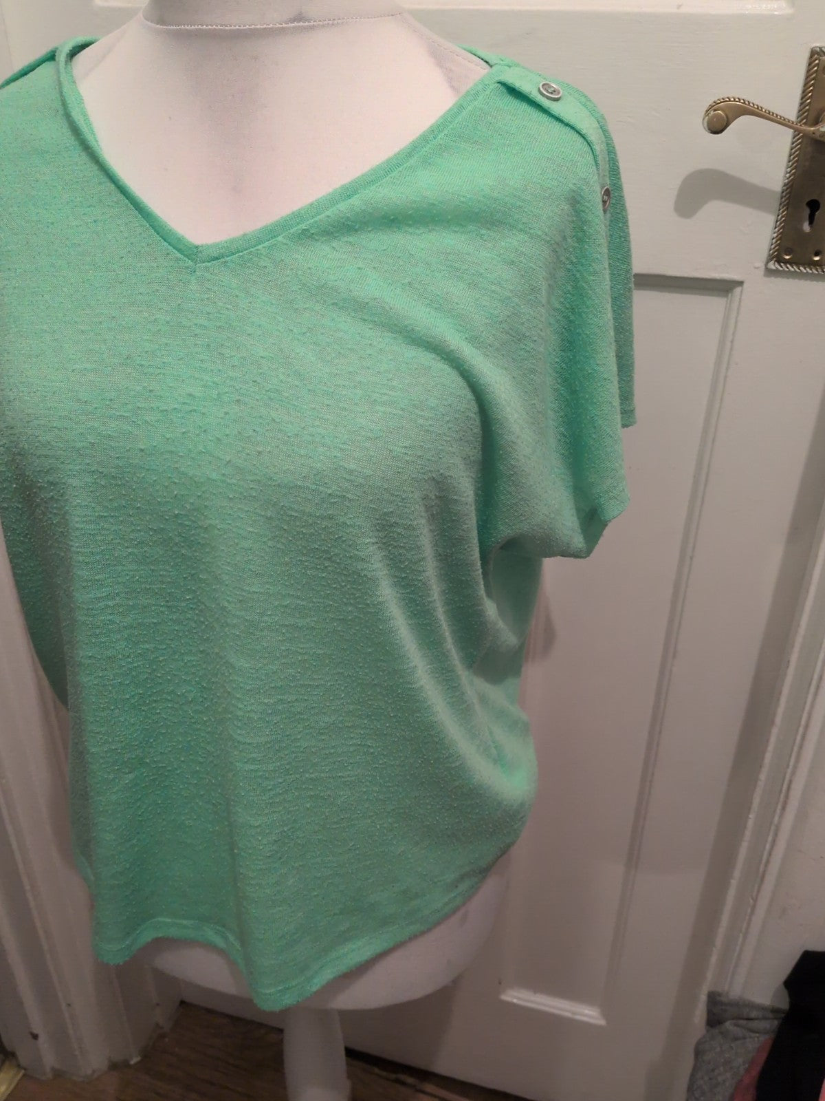 Suzanne Grae Large Green Short Sleeve T-shirt