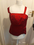 Ladies Alex&Co Size 16 Red Floral Cami