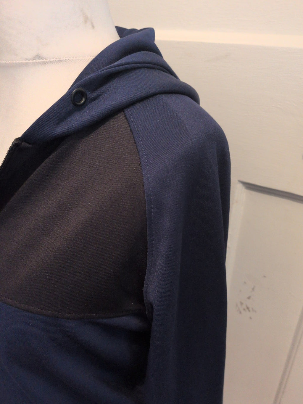 Aviator Medium Blue And Black Full Zip Track Jacket