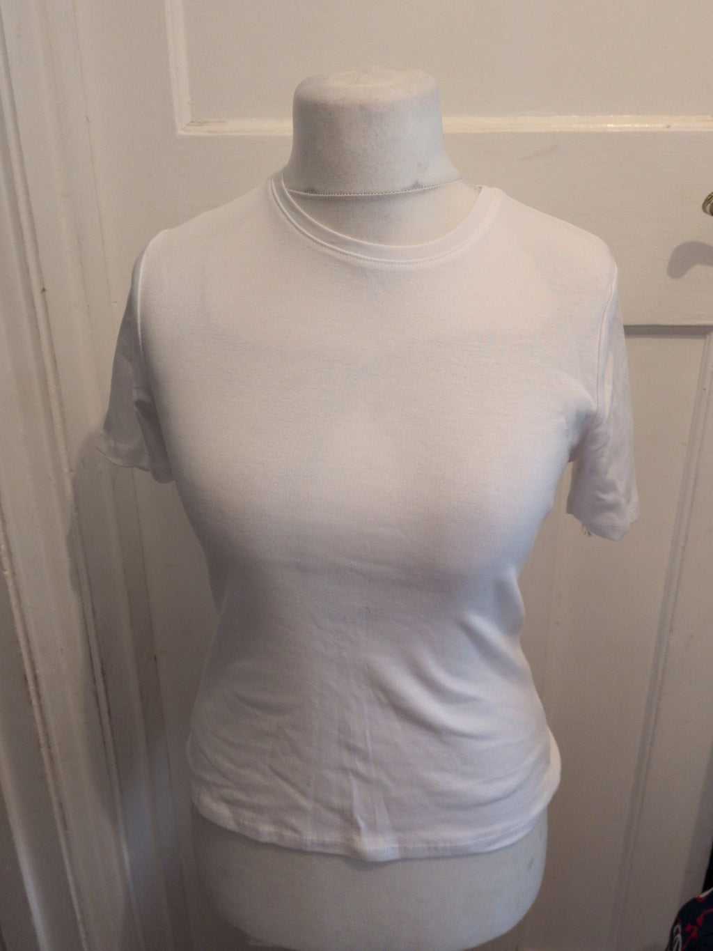 Ladies Tu Slim Fit 10 White Short Sleeve T-shirt