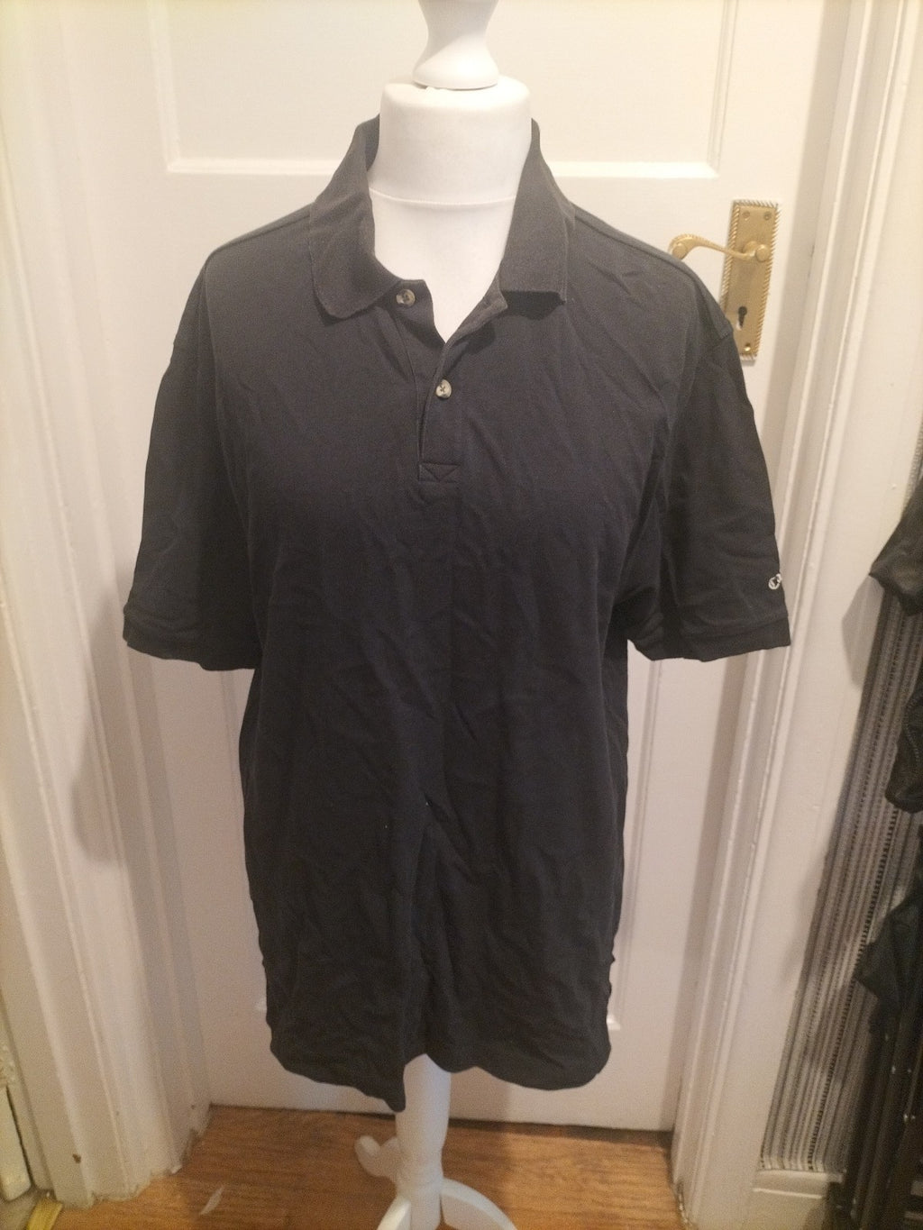 Mens Callaway Size Large Black Short Sleeved Polo