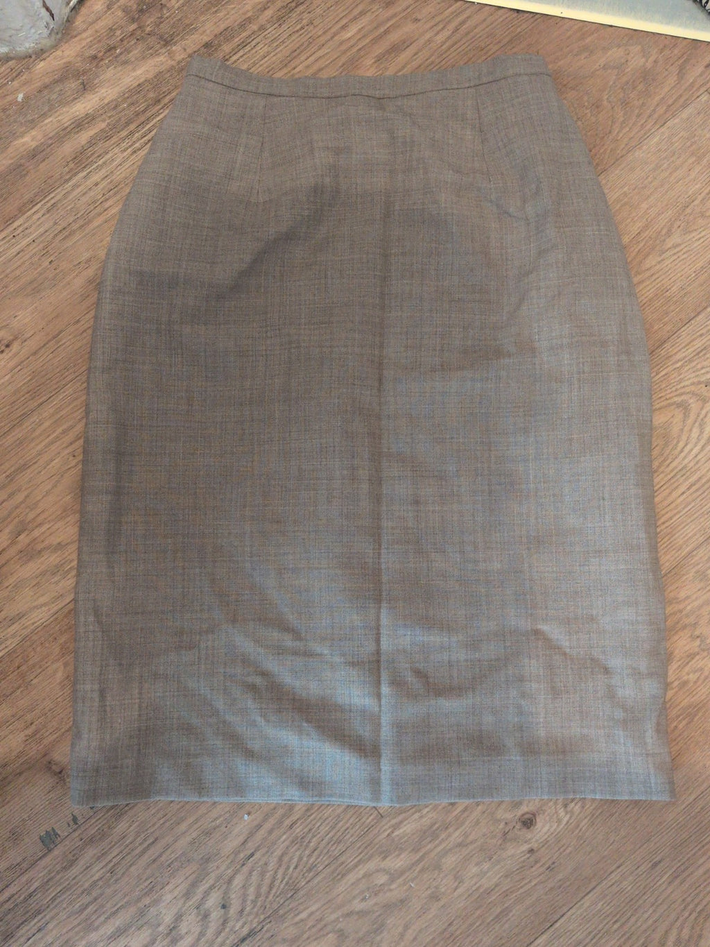 Best La Redoute Small Beige Split Hem Lined Skirt