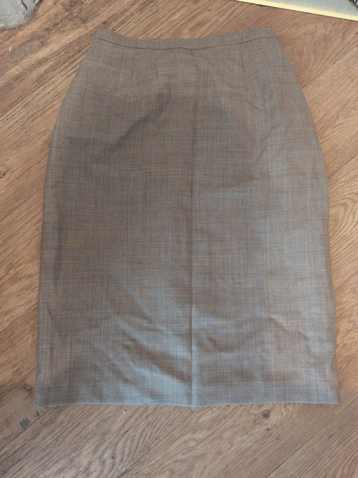 Best La Redoute Small Beige Split Hem Lined Skirt