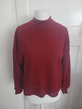 Shein Large Deep Red Long Sleeved Jumper