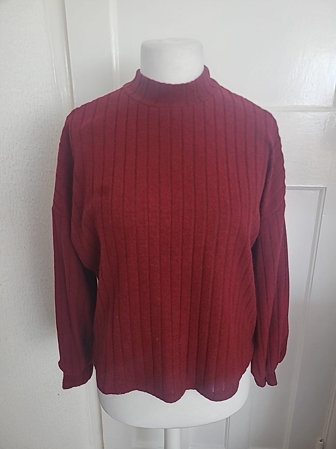 Shein Large Deep Red Long Sleeved Jumper