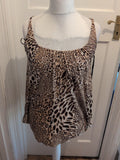 Warehouse 12 Racer Back Leopard Print Sleeveless T-shirt