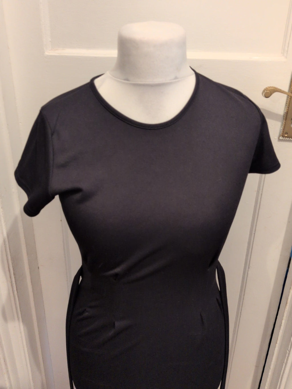 Boohoo 14 Black Short Sleeve Dress
