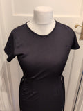 Boohoo 14 Black Short Sleeve Dress