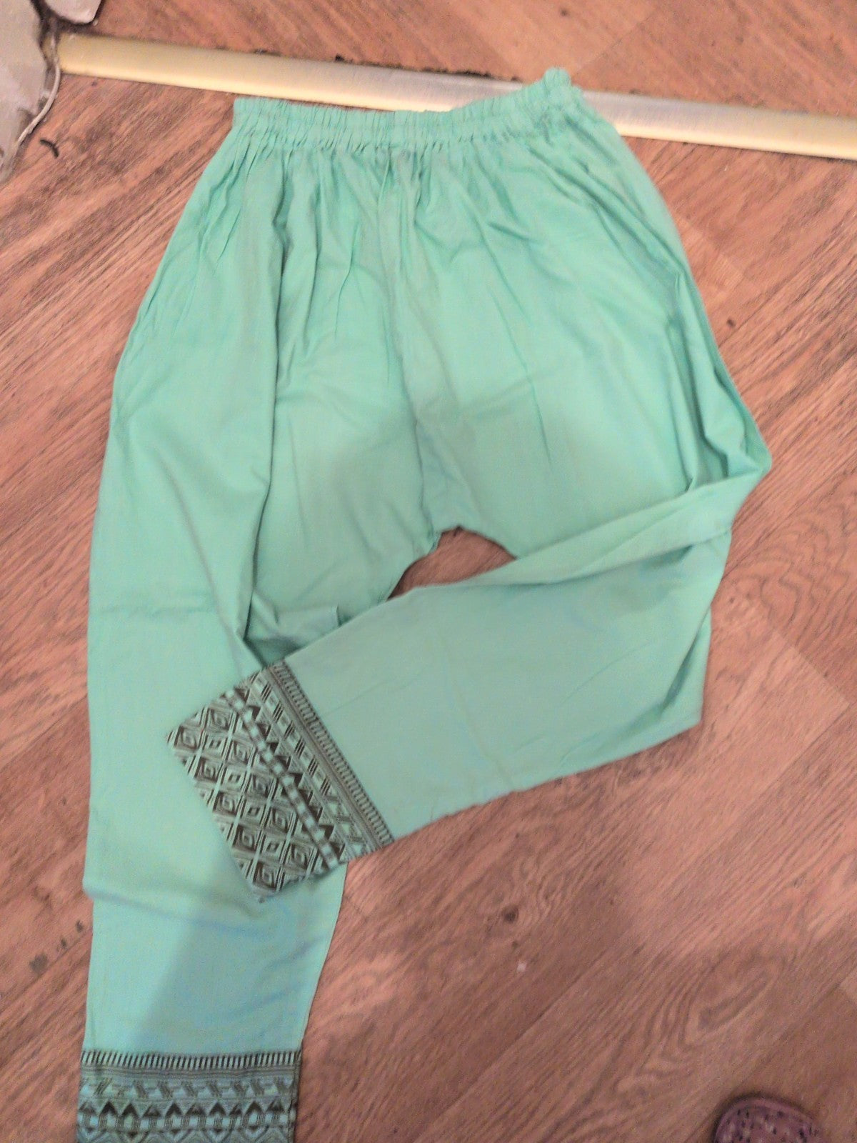 S/M Mint Green Elasticated Trousers