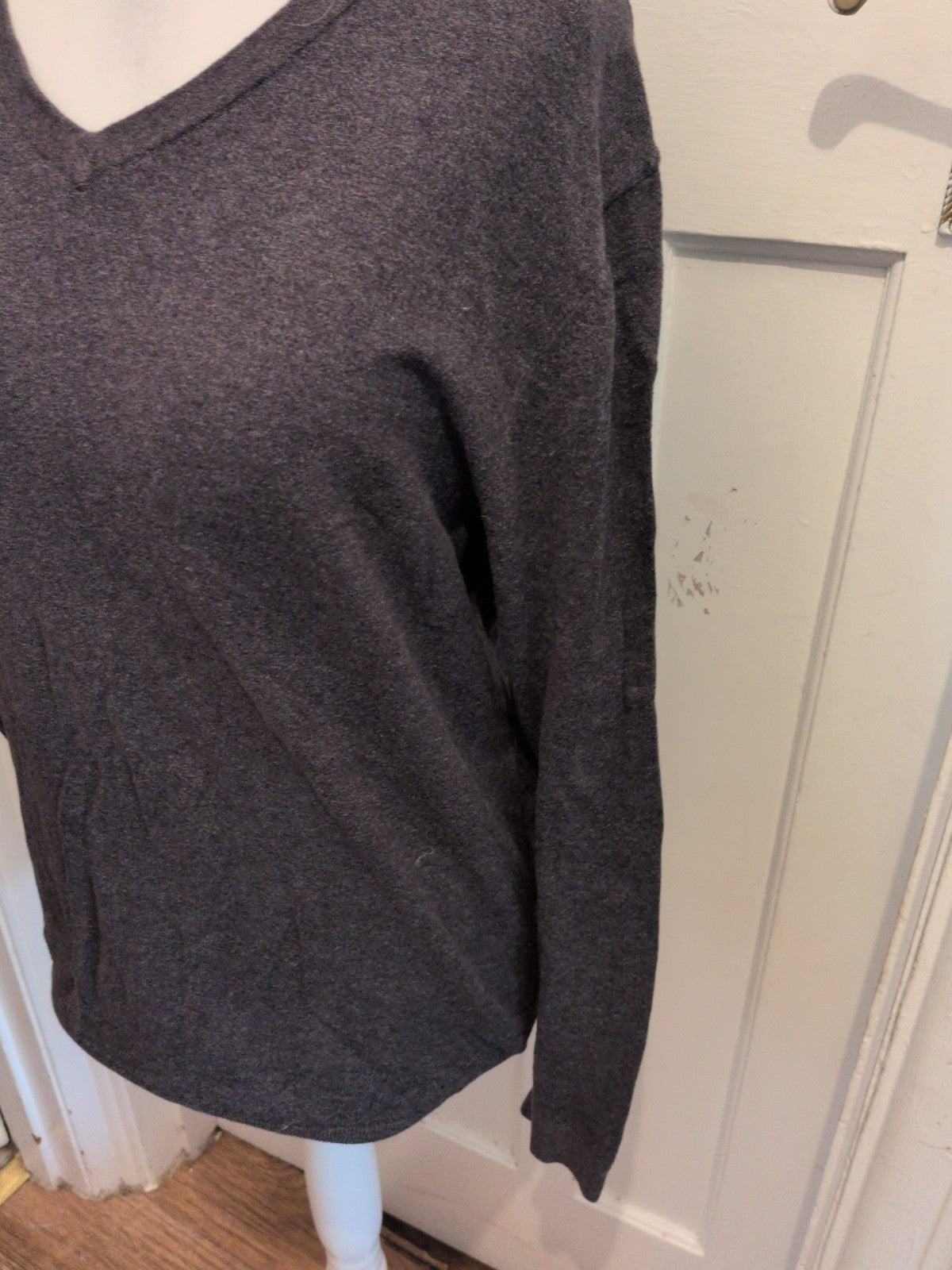 Next Large Grey V Neck Pullover Jumper
