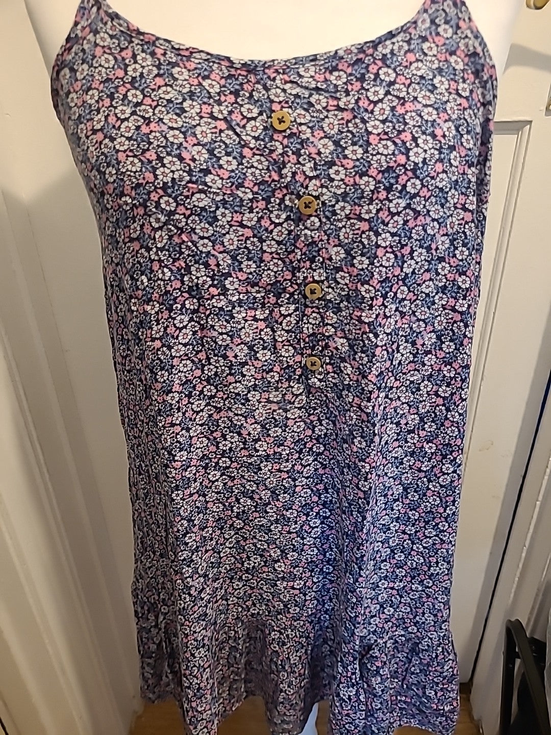 Ladies George Size 12-14 Floral Strappy Blouse/Dress