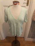 Brand New Ladies Florence + Fred Size 20 Pale Turquoise Short Sleeved V Neck...
