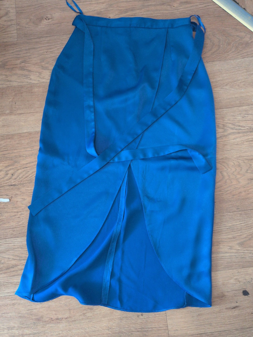 River Island 8 Royal Blue Front Split Long Length Skirt