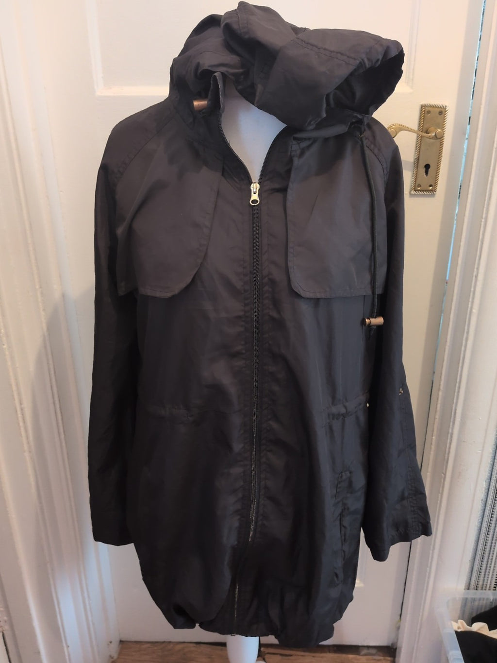Ladies Denim&Co Size Small Parka In A Pocket
