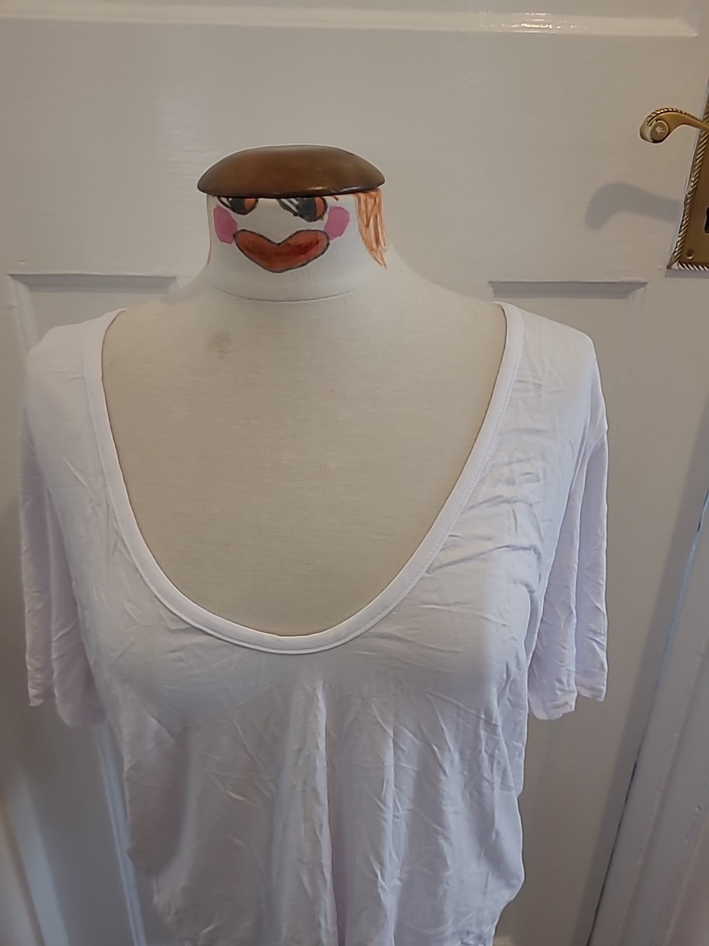 Brand New In The Style Size 10 White Short Sleeved Tshirt
