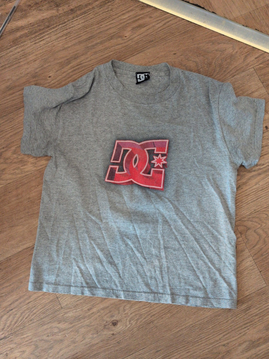 Girls 10-12 Years Grey Print Short Sleeve T-shirt