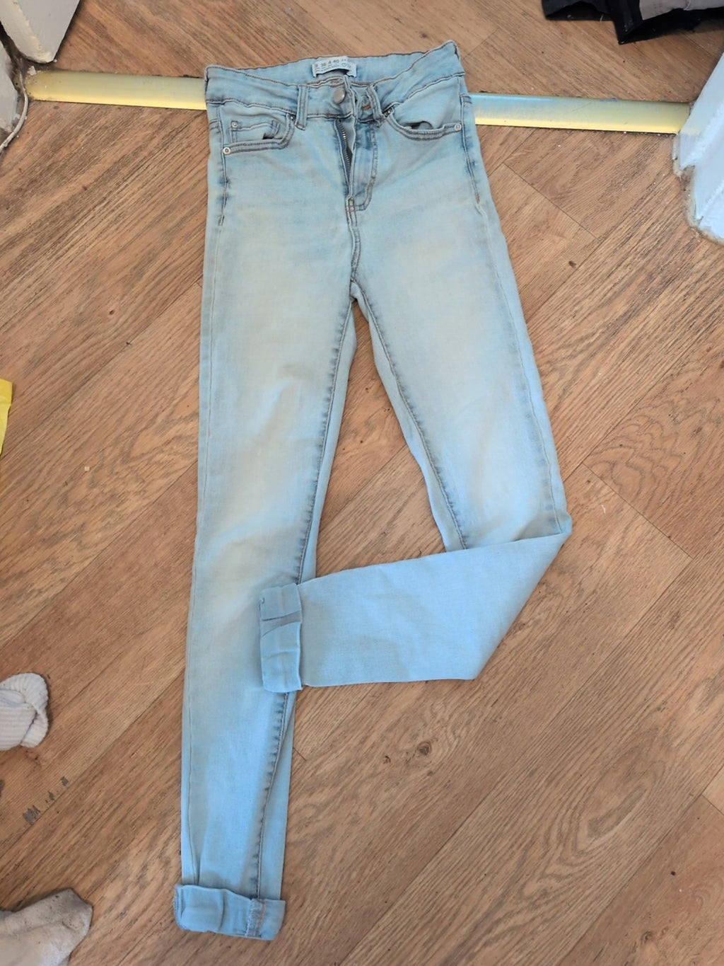 Denim&Co 8 Washed Out Pale Skinny Jeans