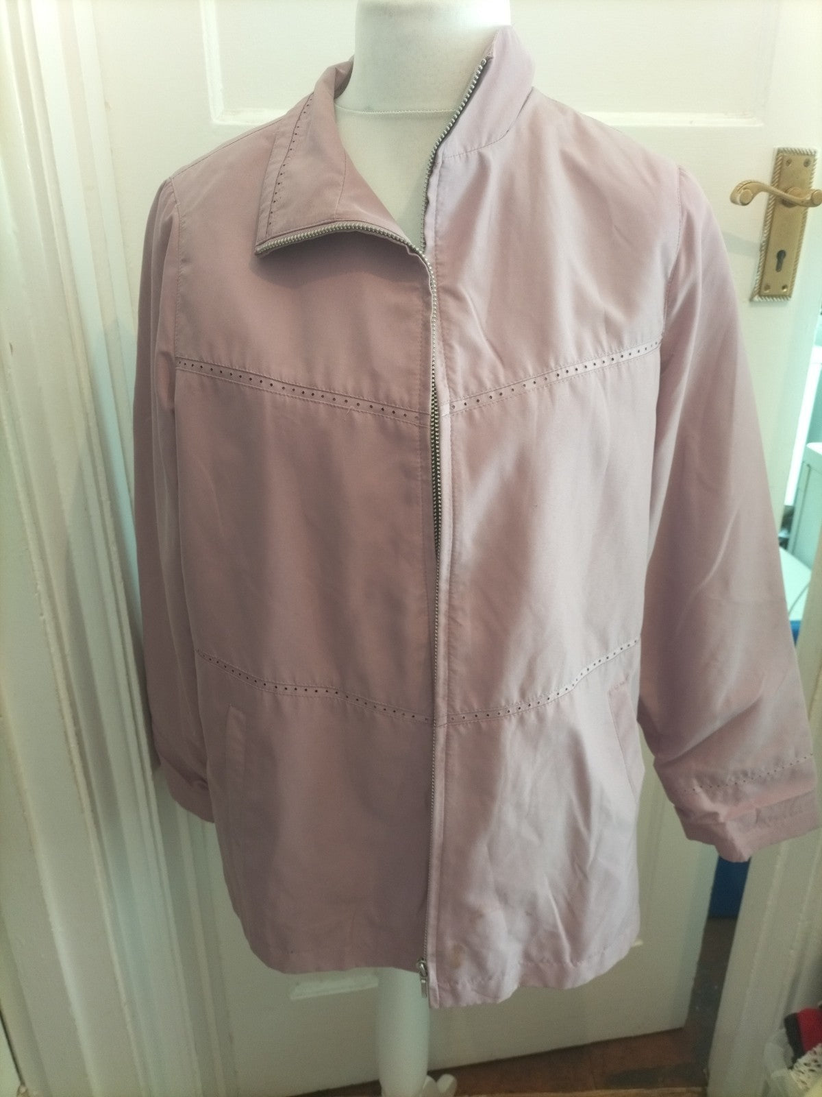EWM 14 Pale Purple Padded Full Zip Jacket marks on sleeve will need washing