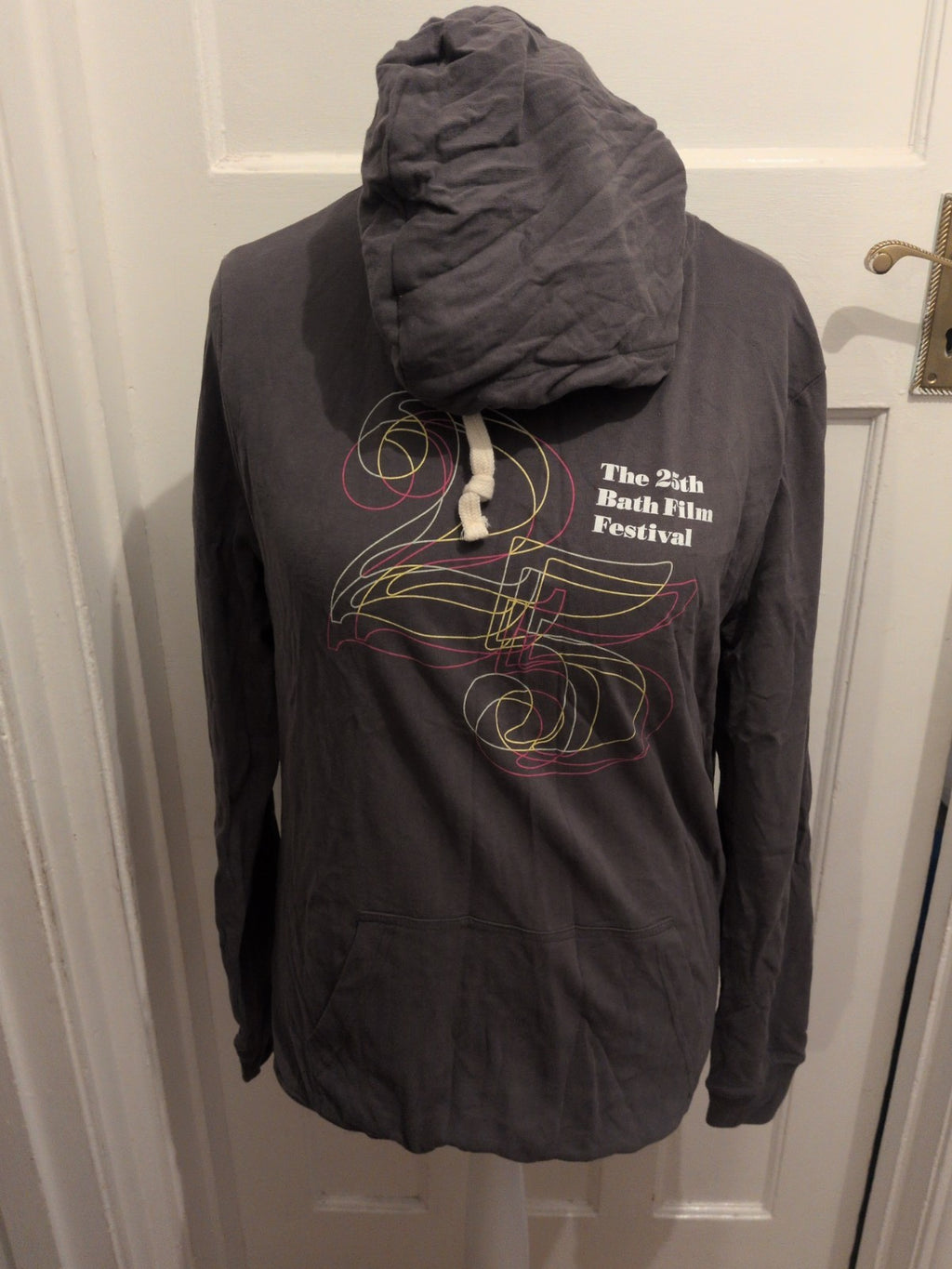 Large Grey Bath Film Festival Pullover Hoodie