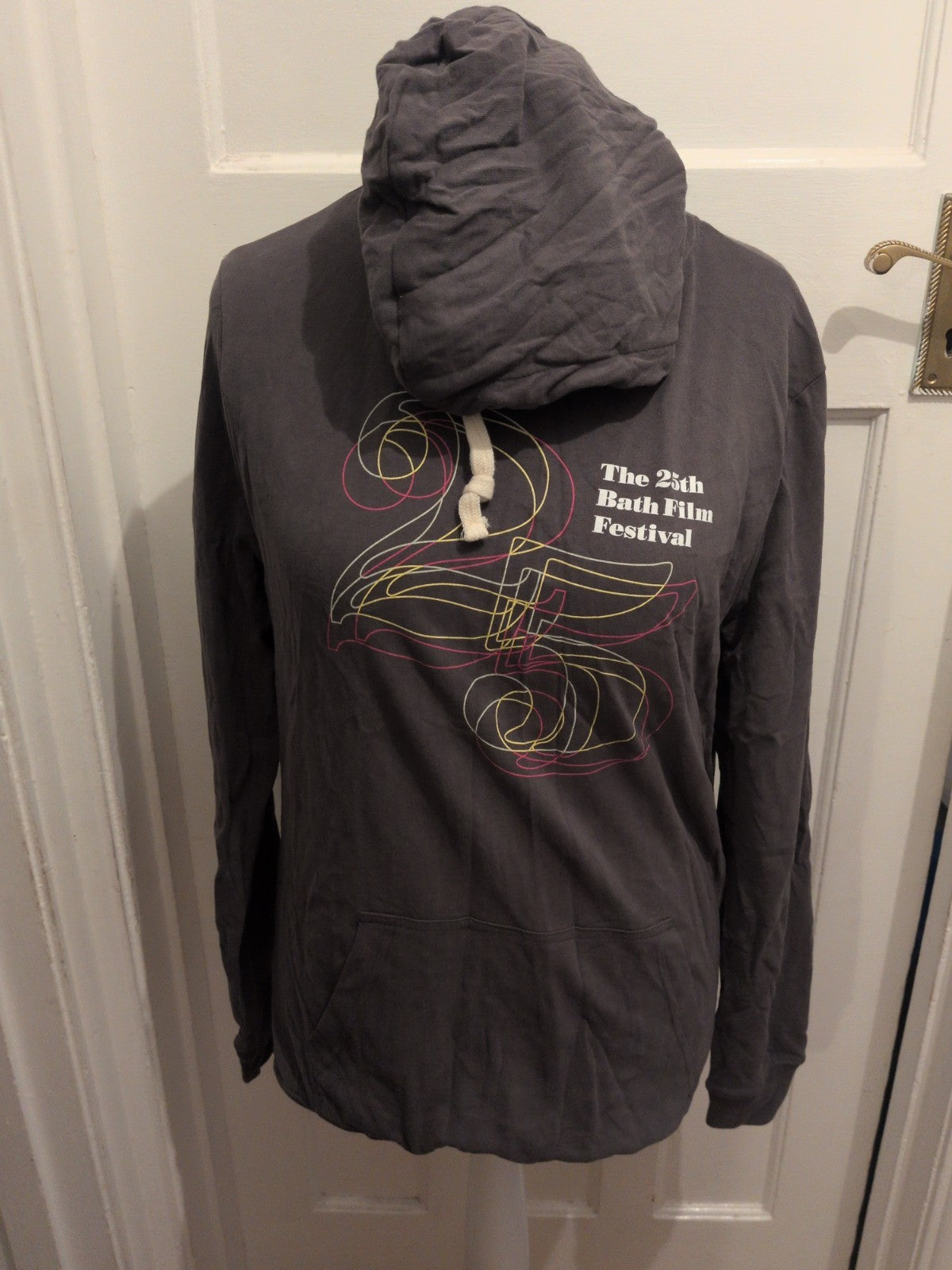 Large Grey Bath Film Festival Pullover Hoodie