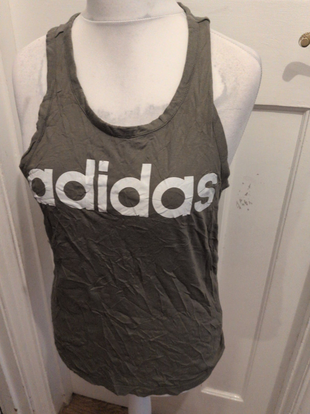 Adidas Small Green Print Tank T-shirt