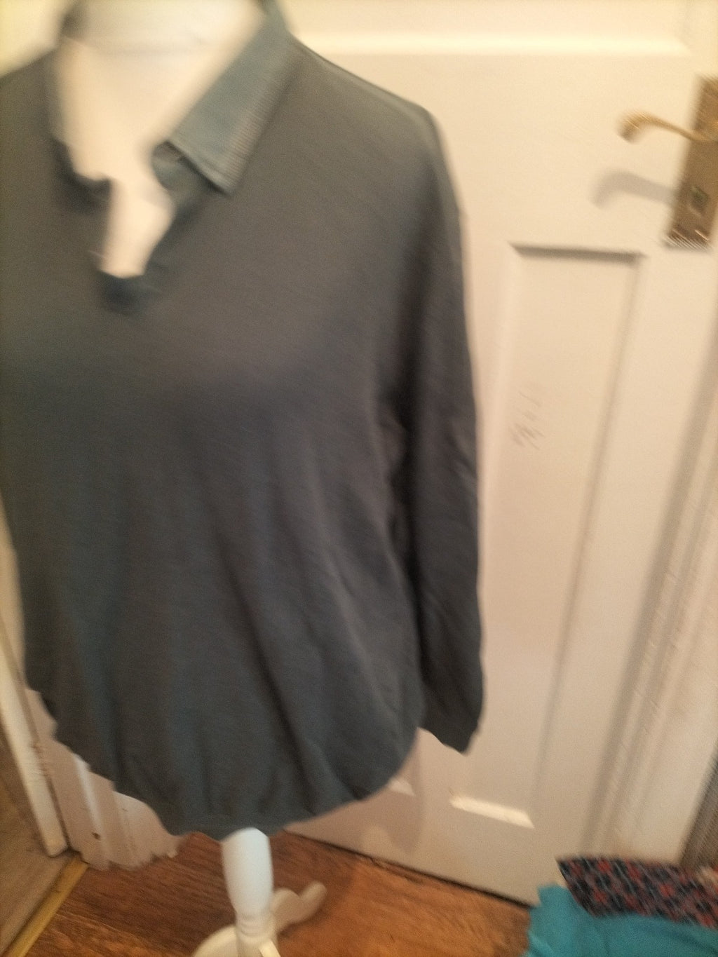Next 3XL Dark Green Long Sleeve Polo