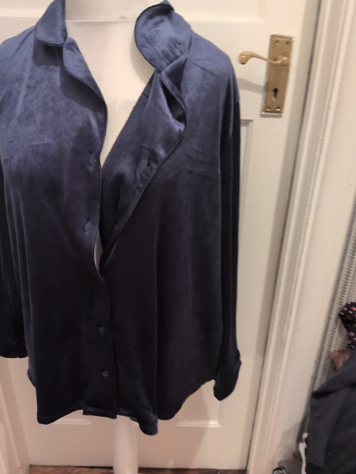Primark Size XL Navy Long Sleeve Pyjamas Top