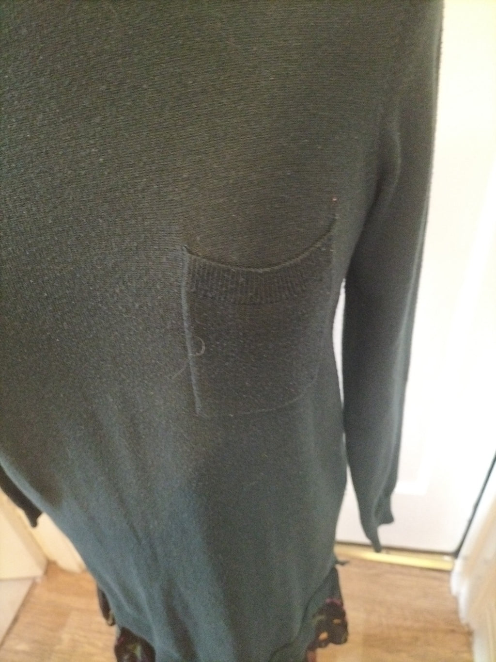 Ladies Next Size 10 Bottle Green Long Sleeved Dress