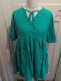 Peacocks 14 Mint Green Short Sleeve Dress