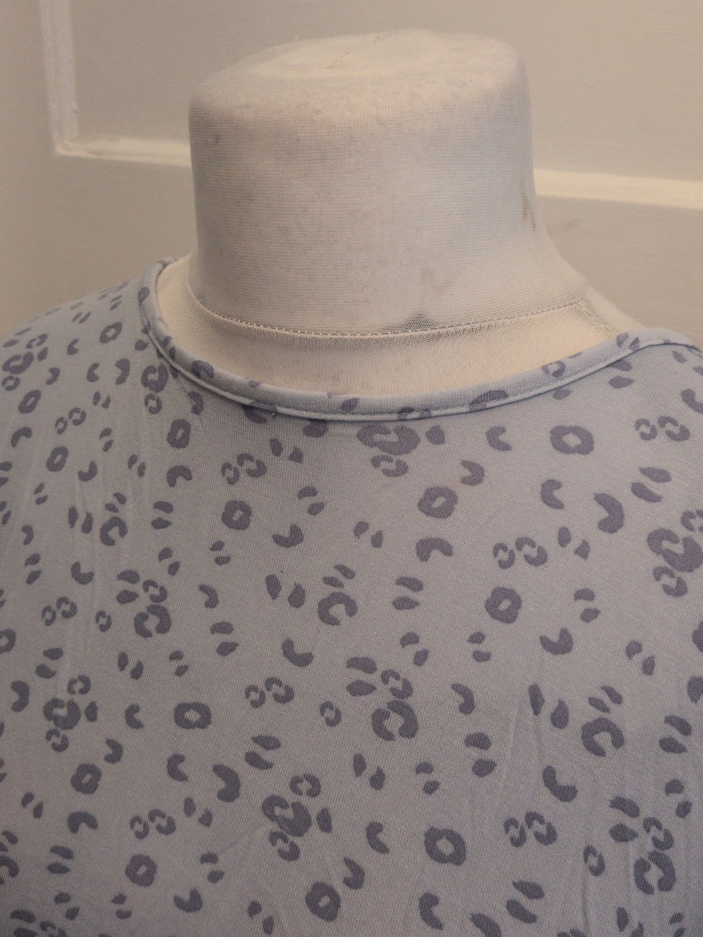 George 8-10 Blue Pattern Short Sleeve Pyjama Top