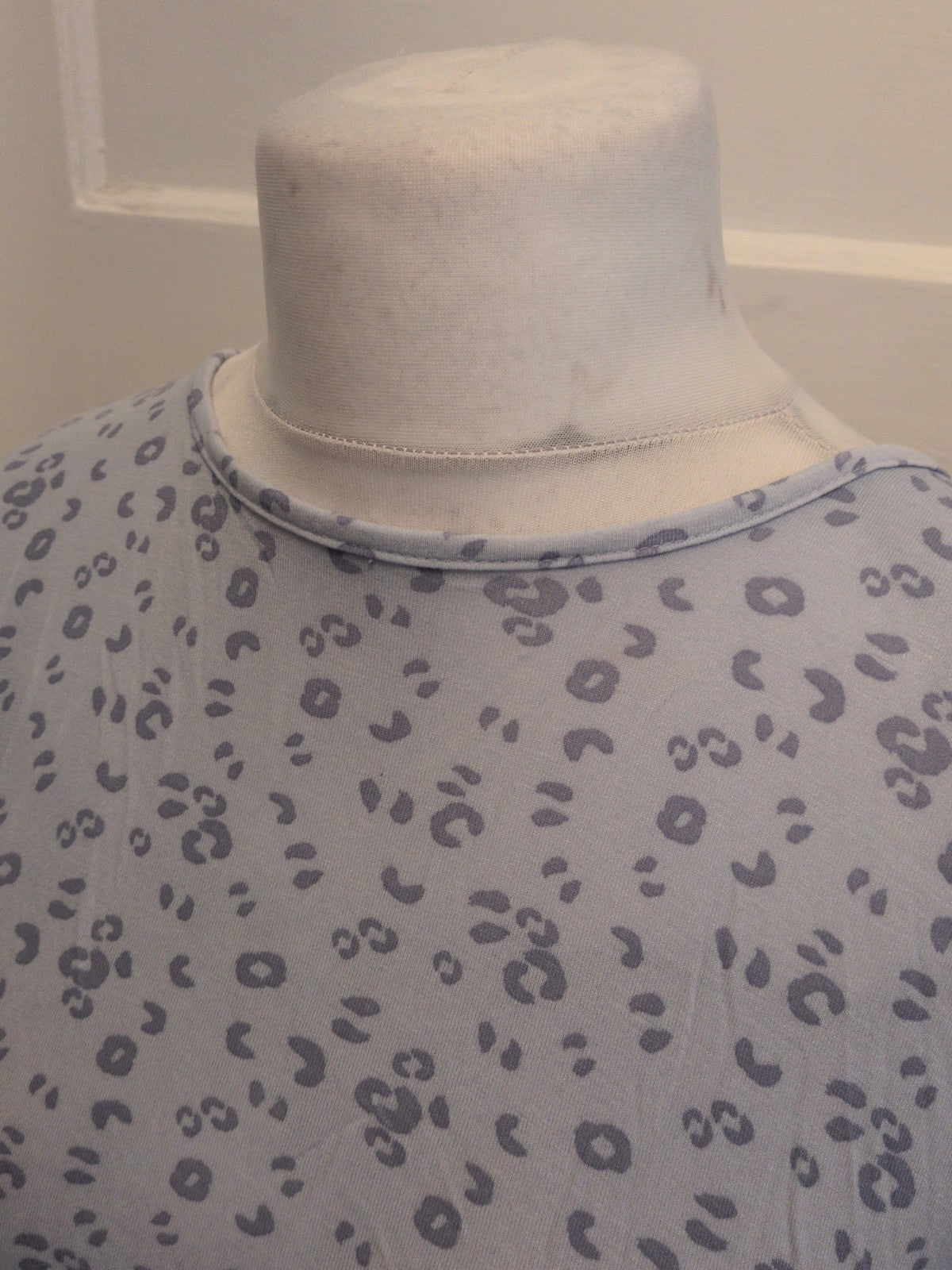 George 8-10 Blue Pattern Short Sleeve Pyjama Top