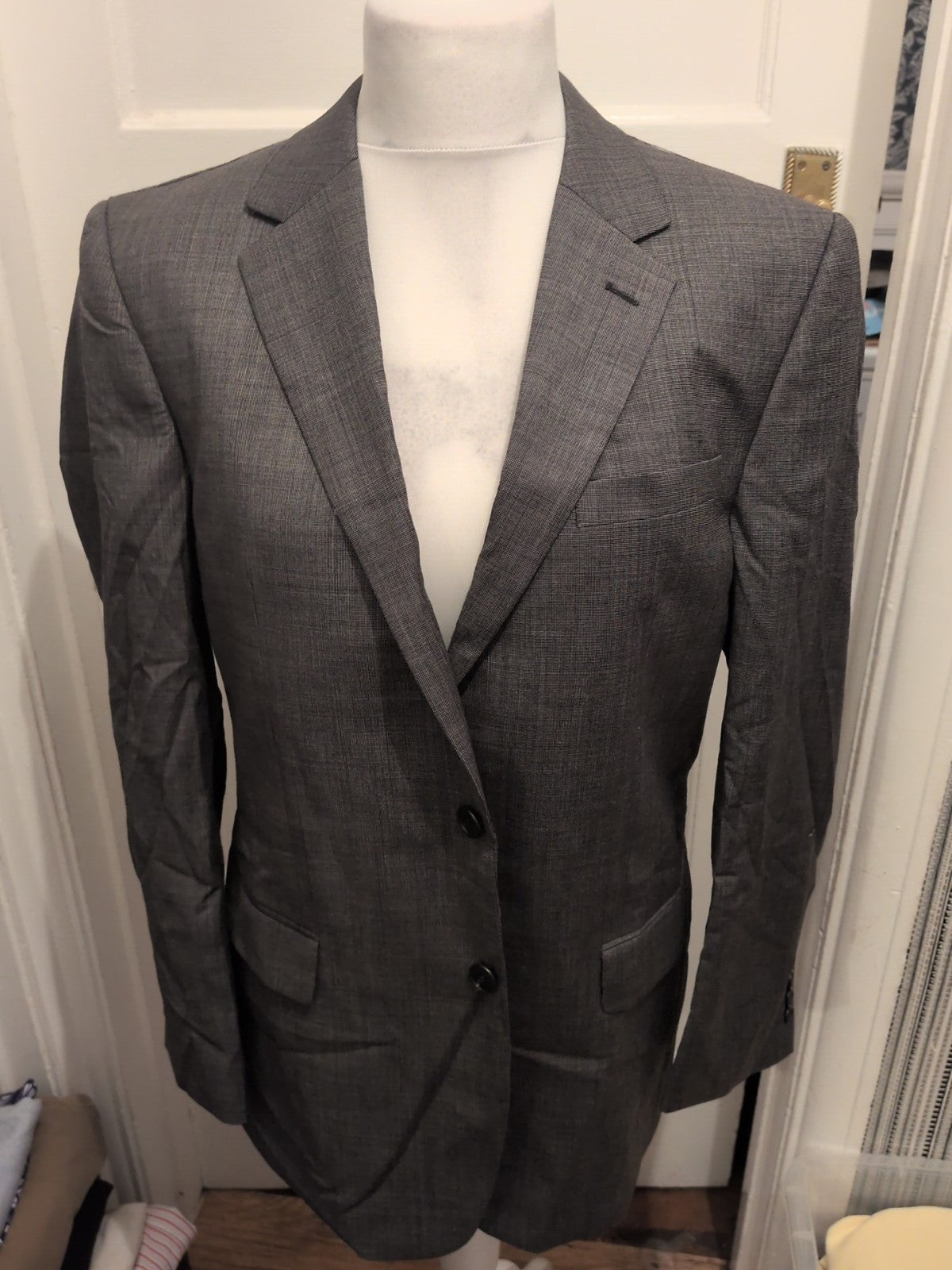 Mens Paul Costelloe Size Large Grey Suit Jacket