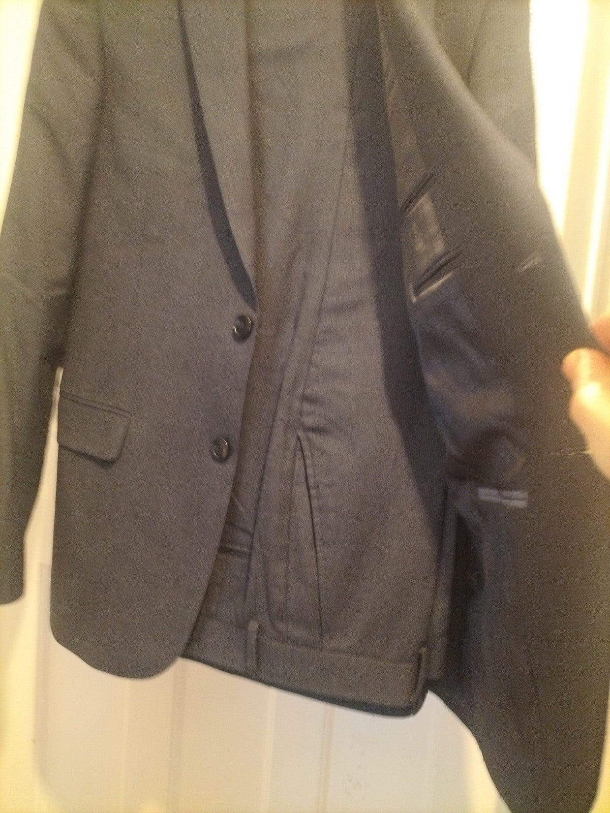 Mens John Lewis 2 Piece Suit 38R Slim Fit 32 Regular Trousers